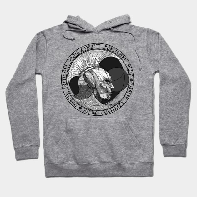 INDORIL PUBLISHING HOUSE B&W Hoodie by Hieronymus7Z